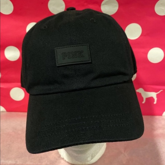 Victorias secret Pink Logo Baseball Hat Cap Adjustable Color Pink NWT
